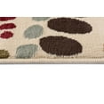 thumbnail image 5 of Contemporary Area Rug (5'3'' x 7'3'' Oval) Abstract Beige, Red Living Room Easy to Clean, 5 of 7