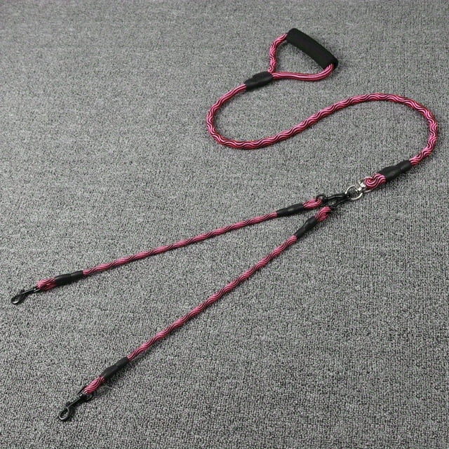 CNKOO Wave Pattern Double Dog Leash - Removable Pet Leash for Walking Two Dogs with Ease