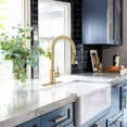 thumbnail image 4 of Single-Handle Stainless Steel Pull Down Sprayer Kitchen Faucet with Deck Plate, 4 of 4