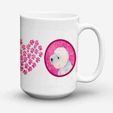 

Carolines Treasures LH9360PK-CM15 Pink Westie Coffee Mug 15 oz 15 ounce multicolor