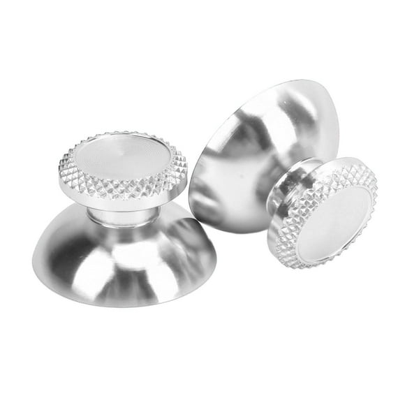 2Pcs Replacement 3D Joystick Thumbsticks, Metal Analog Grips Stick Thumbsticks Controller Metal Analog Thumb Sticks Metallic Joystick Handheld Game Console Accessories