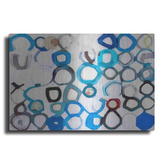 Luxe Metal Art 'Evolutions' by Naomi Taitz Duffy, Metal Wall Art, 16"x12"
