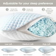 thumbnail image 7 of Virtu California King Comforter Set with Cooling Pillows and Pillow Shams, Bed In A Bag 9 Pc Pleated Bedding Set, Navy, 7 of 7