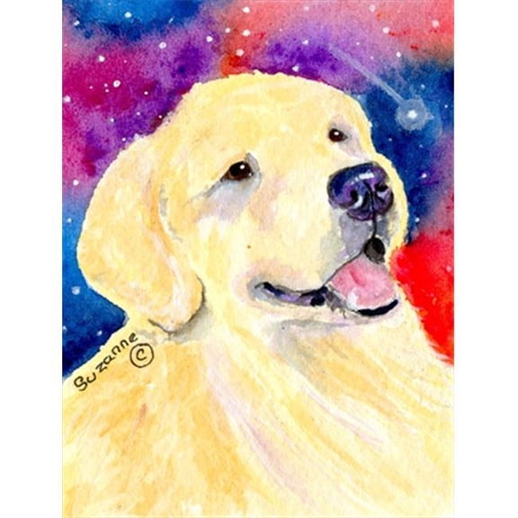 28 x 40 in. Golden Retriever House Size Canvas Flag
