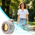 thumbnail image 5 of Lunxisen 1 Pcs Clip On Wearable Fan Bladeless Silent Cooling Fan Neck Fan Hands Free Mini Fan Portable Rechargeable Fans for Stroller Office Outdoors, 5 of 9