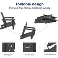 Wulful Comfortable Folding & Stackable HDPE Patio Adirondack Chair