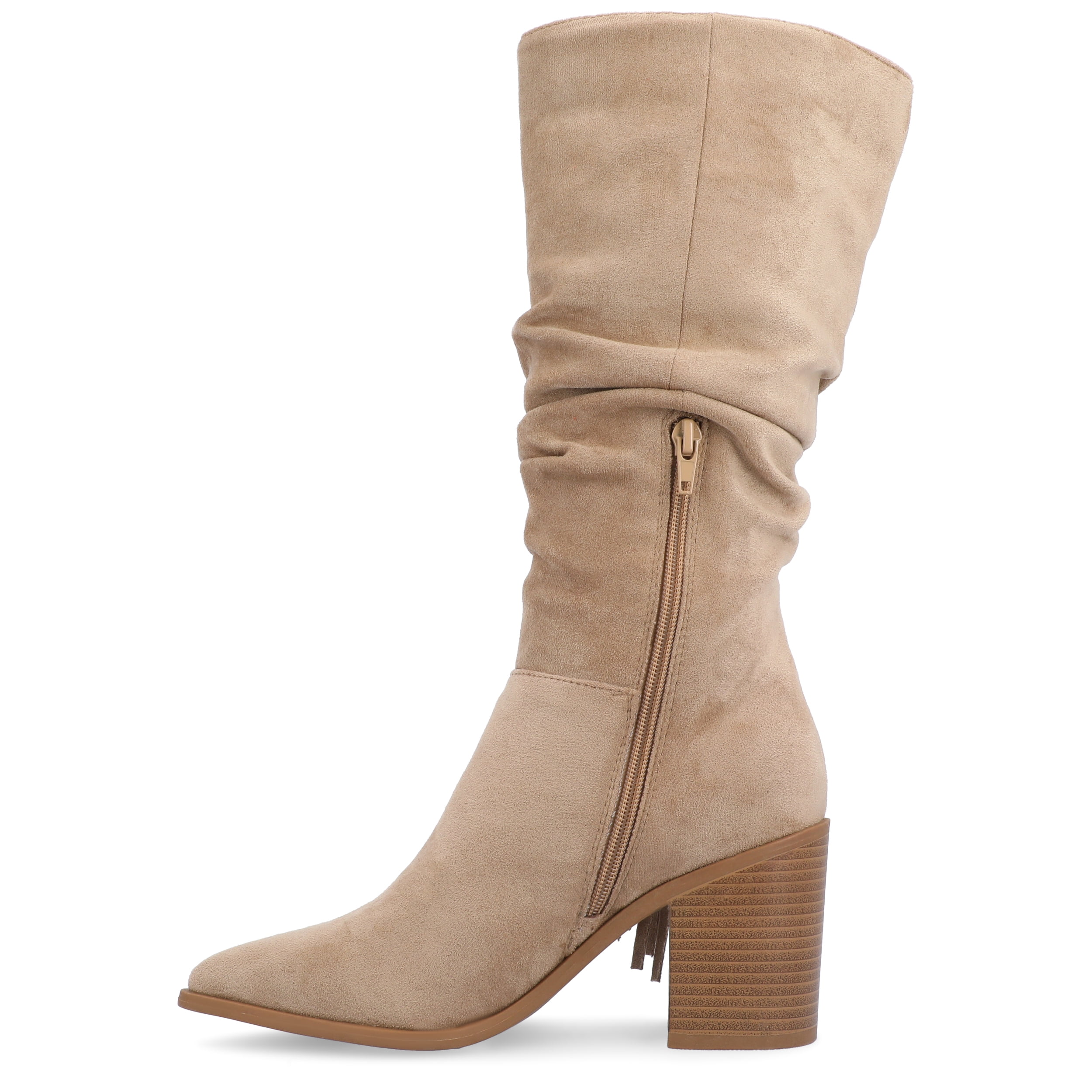 Journee Womens Hartly Tru Comfort Foam Western Mid Calf Boots