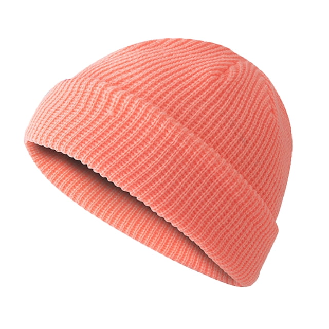 Qarigey Gorro de lana de tendencia, buena elasticidad, gorras clásicas de pescador sin borde, tocados crimpables a prueba de viento para montañismo, Sombreros polvo de naranja Qarigey AP009365-17B