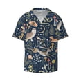 thumbnail image 3 of Cauagu Retro Forest Animals Men's Short Sleeve Button Down Hawaiian Shirt for Men Bowling Shirts Casual Summer Beach Shirt,Large, 3 of 6