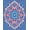 Blue, Pattern 3, variant on ODIKA 2x3 Machine Washable Non-Slip Area Rug, Healing Crystal Energy Showcasing Chakra Flower Power Artwork High Traffic Rug, Red, 706794