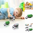 thumbnail image 6 of Garbage Truck Toys For Boys Educational Vehicle Model Toy Car For Toddlers Kids Ages 1 2 3 Year Learning Sorting Classification Enduring, 13cmx5.5cm, Green, 6 of 6
