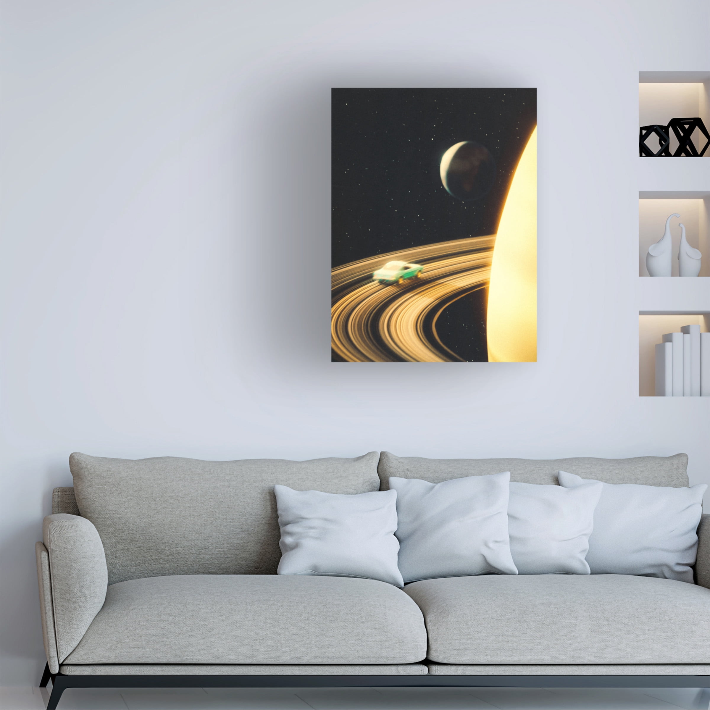 Taudalpoi 'Saturn Highway' Canvas Art