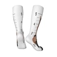 thumbnail image 4 of Bingfone Compression Socks For Women And Men Long Socks For Running Athletic Cycling Nurse-Cat Holding Mugshot Sign, 4 of 9