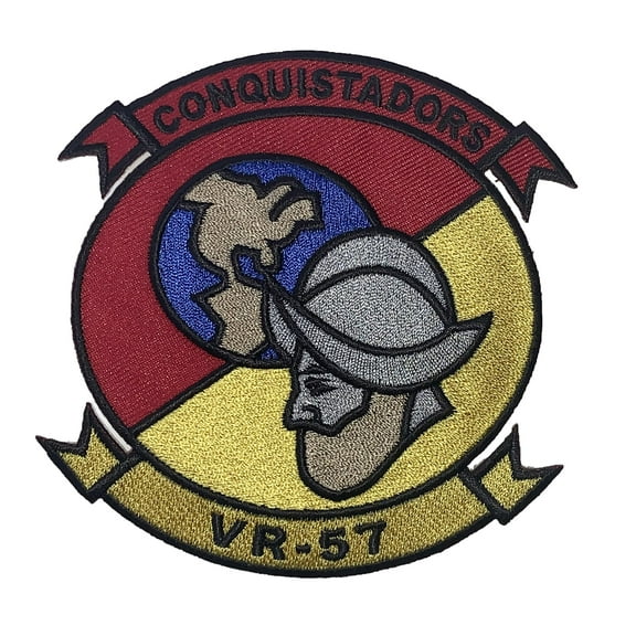 VR-57 Conquistadors Squadron Patch – Plastic Backing
