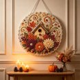 thumbnail image 4 of Kbndieu Fall Hanging Decorations for Home Diamond Art Painting Kits for Adults Beginner, Thanksgiving Autumn Harvest Special Shaped Pearl Painting Kits Gifts for Home Door Wall Decor, 4 of 5