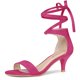 thumbnail image 1 of Sandalias Con Cordones Y Tacón Bajo Para Mujer Rosa caliente 39, 1 of 6