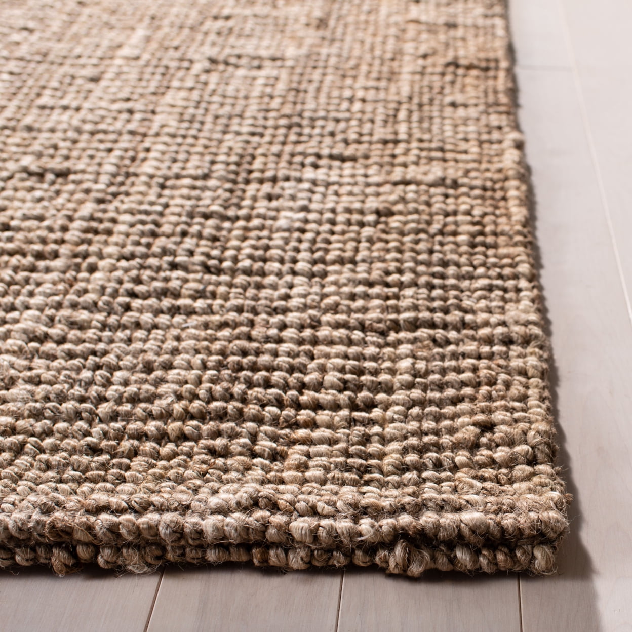 SAFAVIEH Natural Fiber Christabella Solid Jute Area Rug, Grey, 6' x 9'