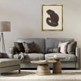 thumbnail image 3 of Stupell Industries Sitting Cat Curved Tail Animals Painting Gold Floater Framed Canvas Art Print Wall Art, 25 x 31, 3 of 10