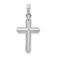 thumbnail image 1 of Quality Gold QC10474 Sterling Silver Polished Striped Border Latin Cross Pendant, 1 of 1