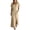 Khaki, variant on LIaqionyy Womens Cotton Linen Maxi Dress Short Sleeve Square Neck Casual Summer Dresses Vacation Sundresses with Pocket