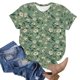 thumbnail image 3 of Tops de Ajuste Suelto para las Mujeres Impreso Manga Corta Suéter Camiseta Cuello Redondo Blusa Casual, Top de Moda para el Uso Diario Y las Salidas, 3 of 6