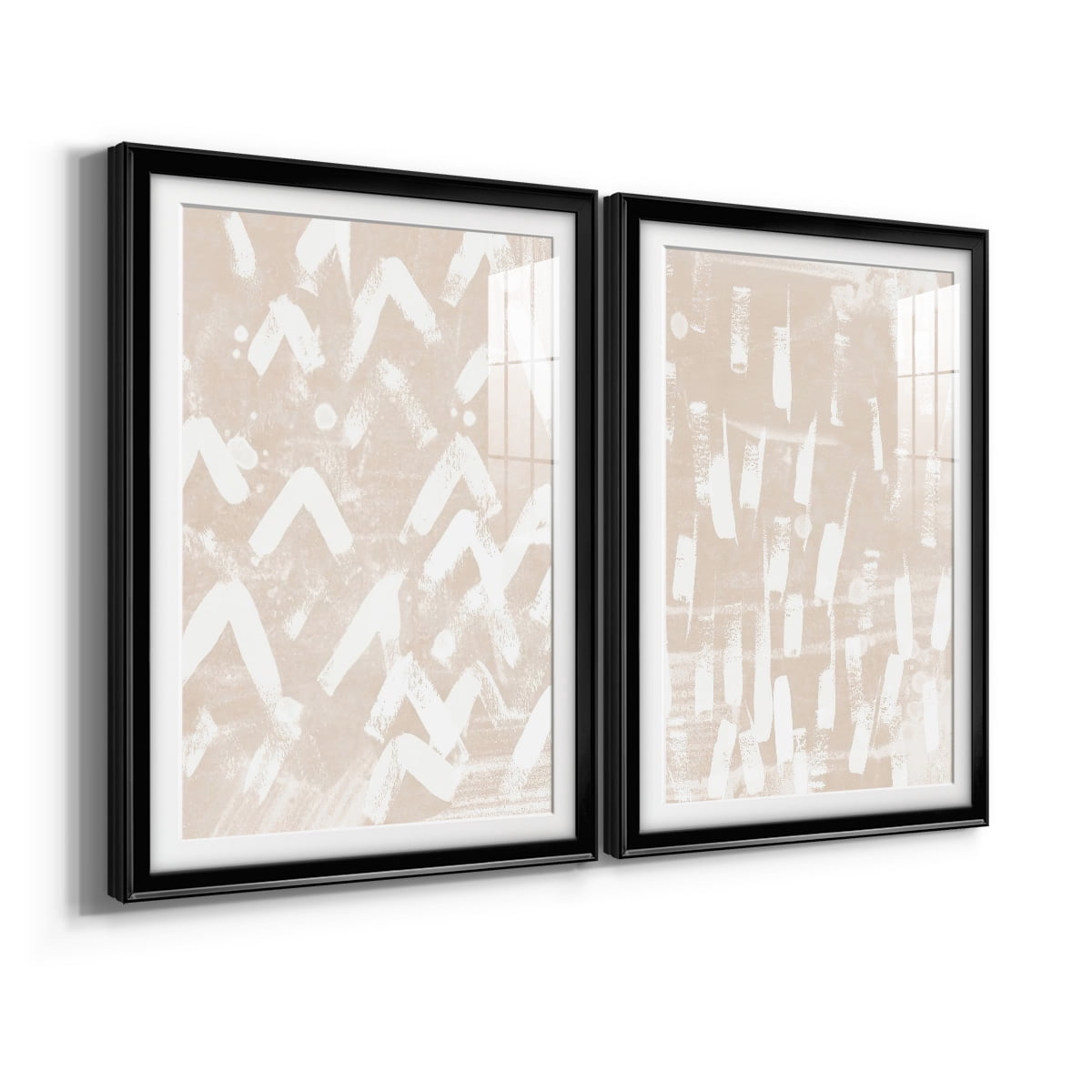 Wexford Home Earth Etching III Premium Framed Print, 22.5" x 30.5" - Ready to Hang, Black (Set of 2)