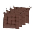 thumbnail image 2 of 4 cojines para silla de cocina, lavables, suaves y gruesos, para interior y exterior, 40 x 40 cm Café, 2 of 9