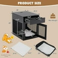 thumbnail image 3 of 2-In-1 Dog House with Drawer and Wired Wireless Charging-Black, Dog House, Dog House for Dogs Indoor or Outside, Weatherproof Dog House Outdoor, Featuring Breathable Dog, Easy to Clean, 3 of 8