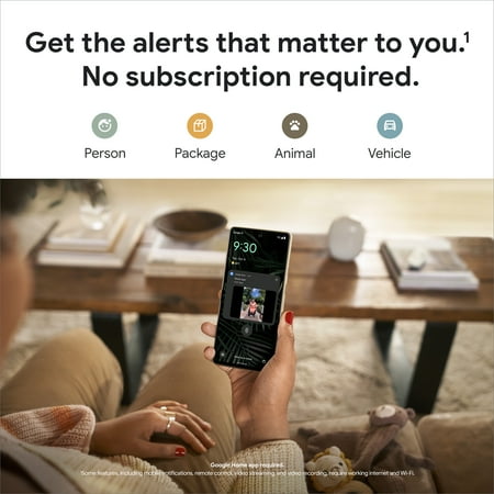 Google Nest Doorbell (Wired, 2nd gen) - Video Doorbell Camera - Doorbell Security Camera - Ivy