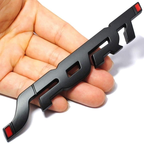 1PC Black & Red SPORT Letter Rear Trunk Side Body Emblem Badge Sticker