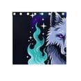 thumbnail image 4 of Wolf Fire Ghost 54×55 Inch Black Out Curtains 2 Packs Aesthetic for Bedroom Living Room Sliding Glass Doors Kitchen Windows, 4 of 5