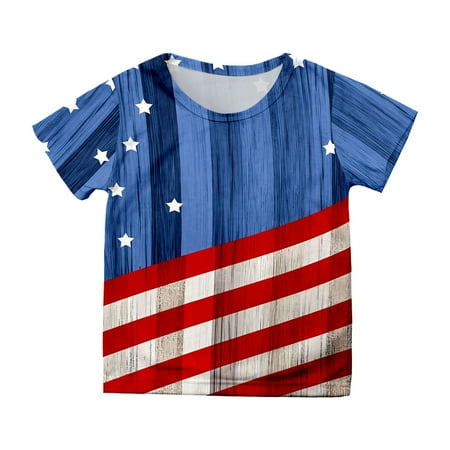 

Summer Toddler Boys Girls Independence Day Short Sleeve Prints T Shirt Tops Clothes Long Sleeve T Shirt Girls Long Sleeve Shirt Little Girls Long Sleeve Tee Shirts Girls Pack Pajamas Girls Shorts