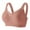 Pink, variant on Nursing Bras Women Plus Size Seamless Bra Thin Minimizer Bra with Side Control & Anti-Sag Pink M