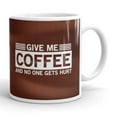 thumbnail image 2 of 15 oz Give me Coffee and No one Gets Hurt Funny Gift Coffee Mug for Women Men Mom Dad Coffee Lover Ceramic Mug, 2 of 4
