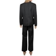 thumbnail image 2 of Le Suit Womens Two Button Notch Collar Pant Suit Black 12, 2 of 2