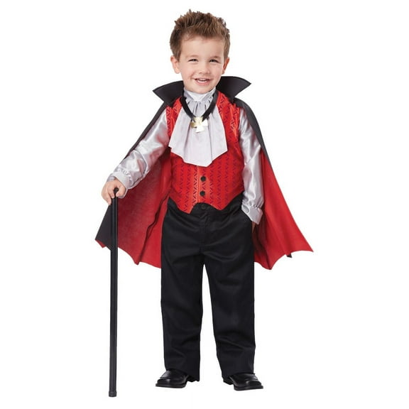 California Costumes Dapper Vampire Fancy-Dress Costume for Toddlers with Detachable Cape, Ages 4-6