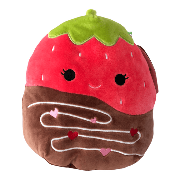 Squishmallows Official Kellytoy Valentines Squad Squishy Soft Plush Toy Animal (8 Inch, Scarlet Strawberry (Chocolate Dipped))