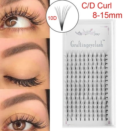 16 Lines 10D Premade Volume Lash Fan Pre Fanned Individual Eyelash Extension Fake Eyelash  C/D Curcles 8-15mm (Best Individual Lashes For Extensions)