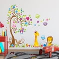 thumbnail image 4 of Vinil Decorativo Infantil H&Jess Niño Niña Árbol Jirafa León Grande VINIL INFANTIL, 4 of 5