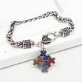 thumbnail image 2 of Autism Rhinestone Bracelet  Bracelet Rope Bangle Bracelet Twist Chain Wristband, 2 of 6