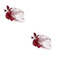 thumbnail image 4 of Accesorios para el cabello Qarigey de moda Clips de garra de encaje Vino rojo 2Conjunto, 4 of 6