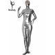 thumbnail image 5 of Traje de zentai de una pieza con efecto mojado y ojos abiertos, de metal brillante, plateado, para hombre, de licra, para fiesta de Navidad, 5 of 5
