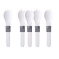 thumbnail image 2 of Giyblacko Portable Folding Tableware Set Spoon And Fork For Camping Travel And Other Outdoor Activities Folding Camping Spoon 5pcs, 2 of 9