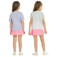 thumbnail image 3 of PUMA Girls’ 3-Piece Active Set (T-Shirt & Skort) Purple,6, 3 of 8