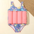thumbnail image 3 of Uccdo Little Boys Girls Rashguards One-Piece Swimsuits Kids Cartoon Buoyancy Bathing Suit, 2-6 Years, 3 of 7