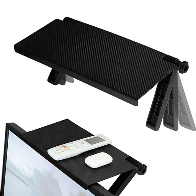 TV Top Shelf Mount Adjustable TV Computer Rack Screen Top Multifunctional Durable Computer TV Monitor Organizer Space Sa