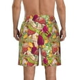 thumbnail image 3 of Naloa Colored Large Mushrooms and Leaves Men's Beach Shorts, Surfing shorts, Swim trunks, Quick Dry Swim Trunks for Surfing Beach Fun - Large, 3 of 9