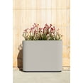 thumbnail image 5 of Veradek Demi Series Span 36" Plastic-Stone Planter - (Grey), 5 of 12