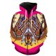 thumbnail image 1 of Sudadera con capucha y cremallera estilo nacional retro para hombre, primavera, gran tamaño, estampado 3D, hip hop, unisex, gran oferta 2024, sudaderas divertidas, tops Harajuku, 1 of 6