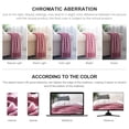thumbnail image 3 of Bourina Fluffy Chenille Knitted Fringe Throw Blanket, Lightweight Soft Cozy Bed Sofa Chair Blanket, Rose Wine, 50" x 60", 3 of 8